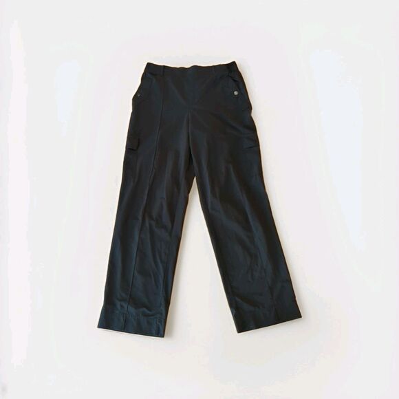 Athleta Pants - Athleta Trekkie North Jogger Pants Womens 12 Black Zipper Pocket Stretch Active